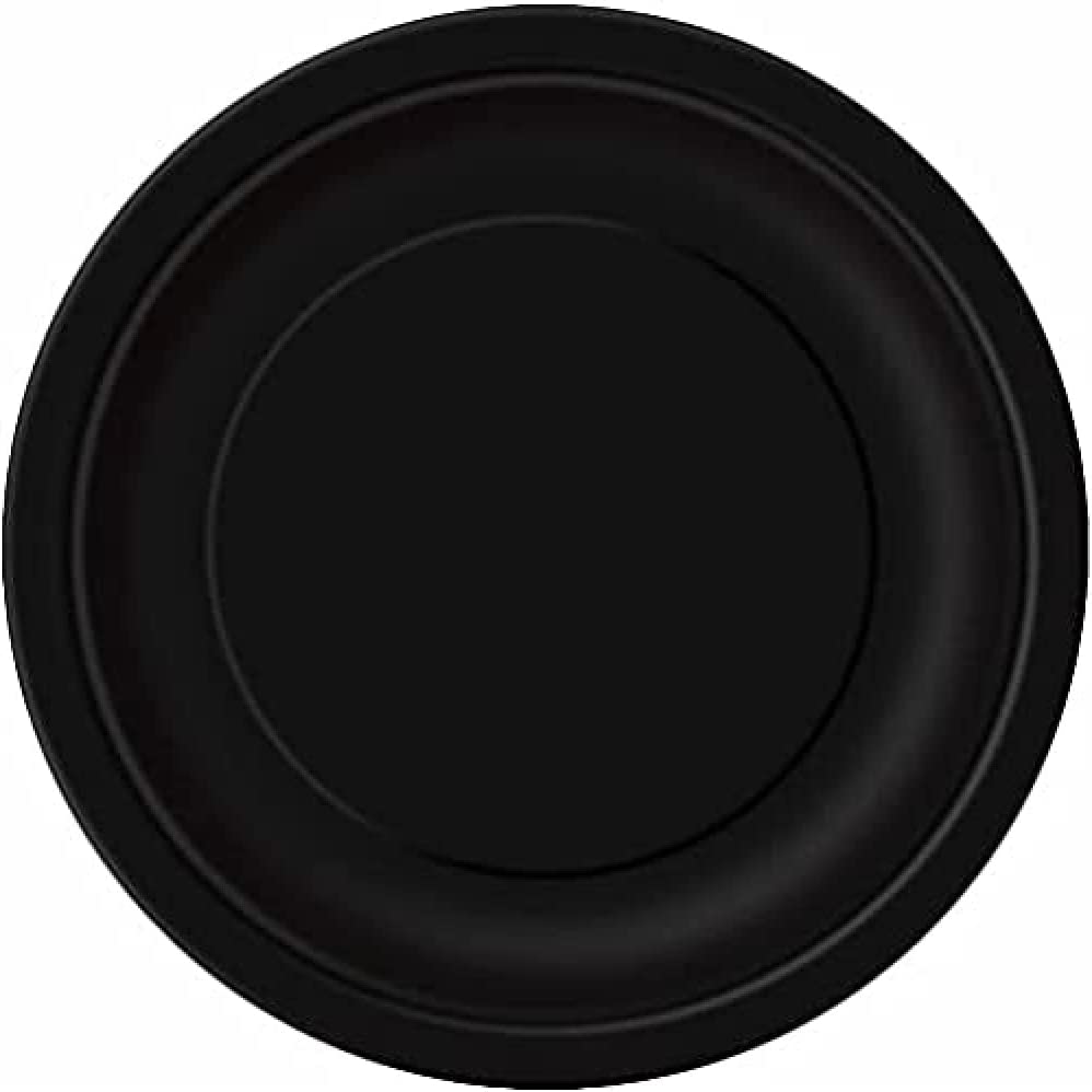 Midnight Black Plates 17cm 8pk