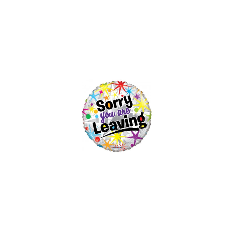 18'' SORRY YOUR LEAVING FOIL BALLOON