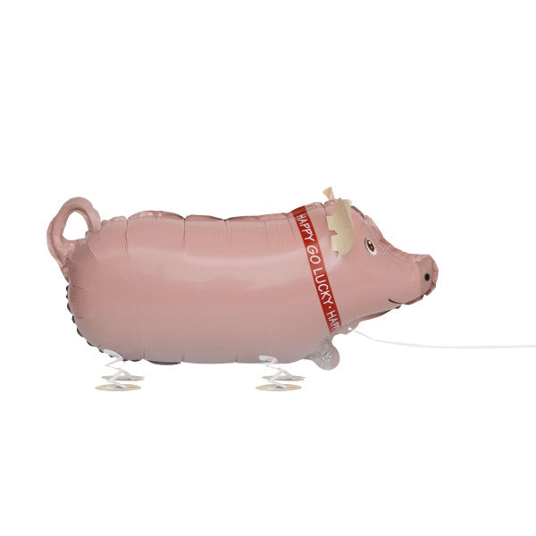 Walking Pet Pig Foil Balloon