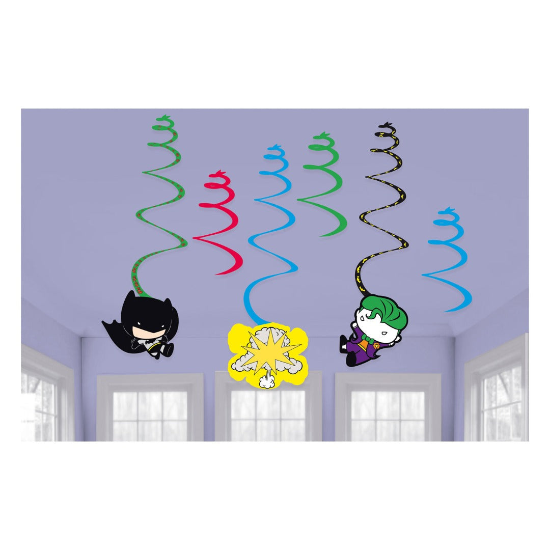 Batman vs Joker Hanging Swirls