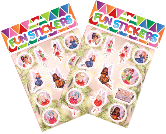 Girls Fairy Themed Sticker Sheet Party Bag Toy Filler