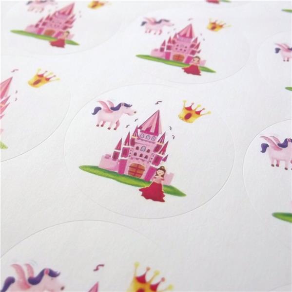 35 x Princess Themed Sweet Cones Stickers