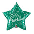 Qualatex Star-shaped Christmas Foil Balloon