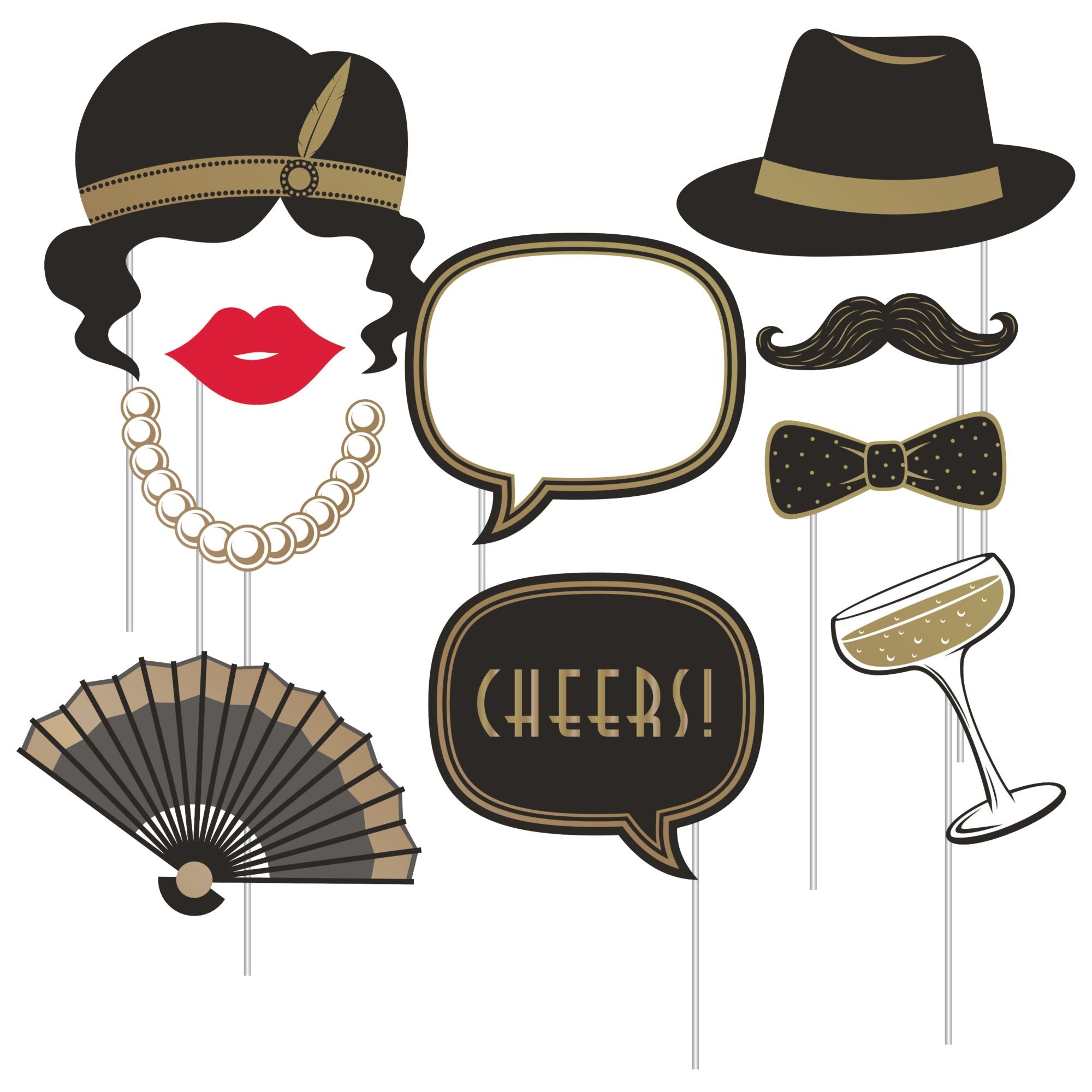 Roaring 20's Photo Booth Props