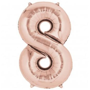 34'' SHAPE FOIL NUMBER 8 - ROSE GOLD (ANAGRAM)