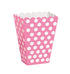 Hot Pink Polka Dot Party Treat Boxes 8pk