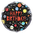 Outer Space Happy Birthday Round Foil Balloon 18''
