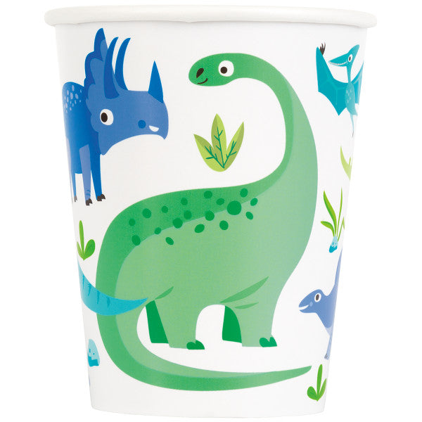 Dinosaur Paper Party Cups - 8pk 9oz