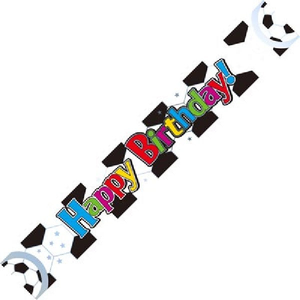 Football Party Birthday Banner