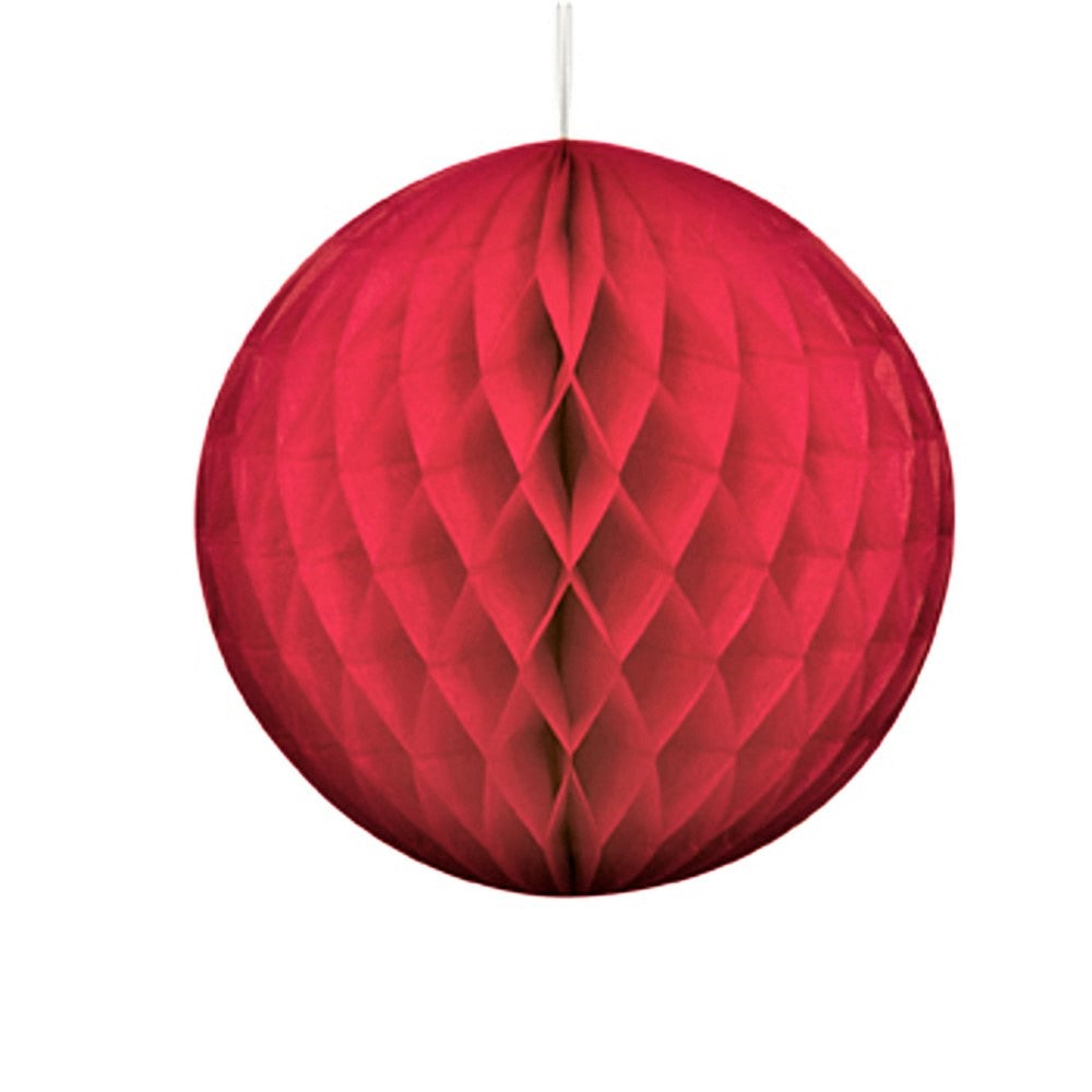 Red Paper Honeycomb Ball Decoration