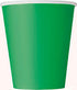 Emerald Green Paper Party Cups 8pk