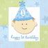 Happy 1st Birthday Boy Small Napkins (16ct)