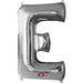 34'' SUPER SHAPE FOIL LETTER E SILVER (ANAGRAM)