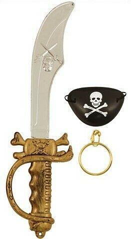Pirate Cutlass Sword and Accessories