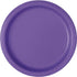 Neon Purple Plates 17cm 8pk
