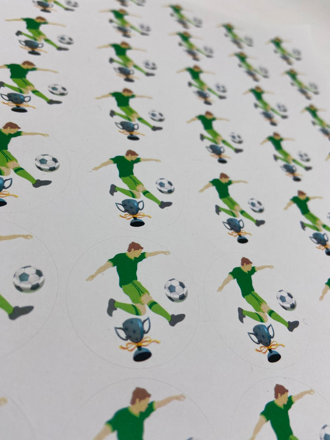 35 x Football Themed Sweet Cone Stickers