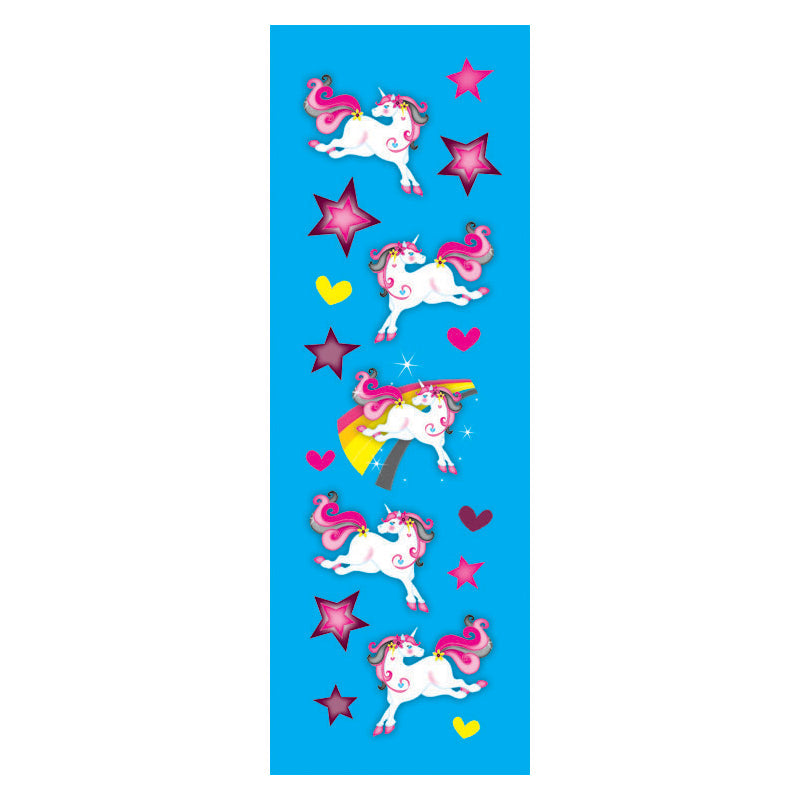 STICKER STRIP GLTR UNICORN MAG