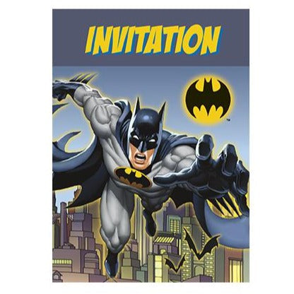BATMAN PARTY INVITE 8PK