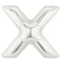 40'' SUPER SHAPE FOIL LETTER X - SILVER