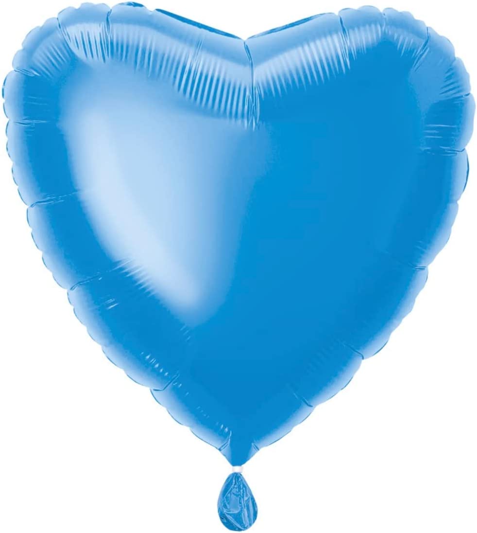 18'' Solid Heart Royal Blue Foil
