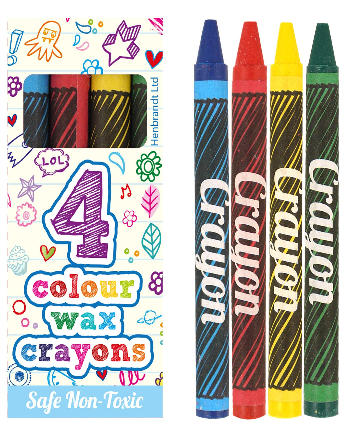Pack of 4 Crayons Party Favours