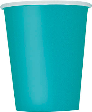 Teal Paper Party Cups 8pk