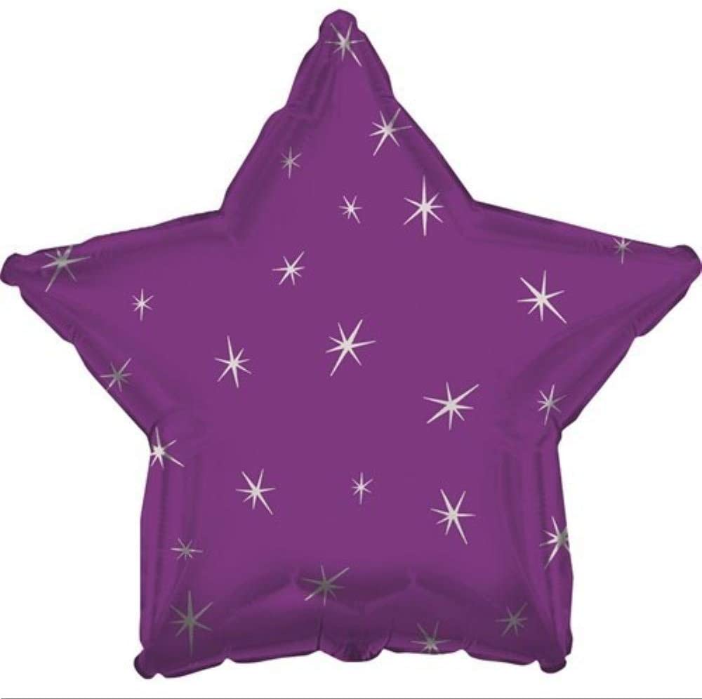 Purple Sparkle Star Balloon