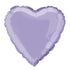 Solid Heart Foil Balloon 18'',  - Lavender