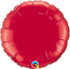36'' ROUND RUBY RED PLAIN FOIL (Flat)