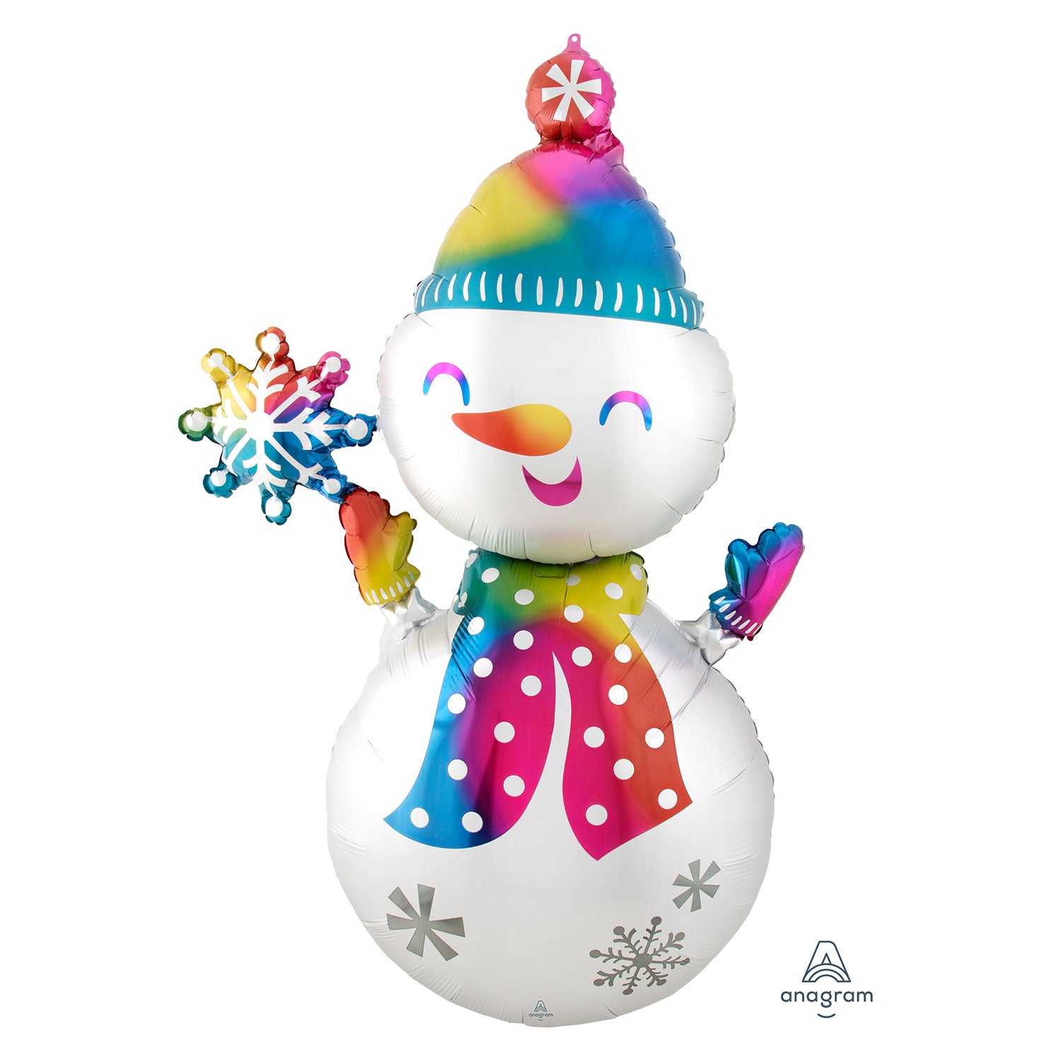 Satin Infused Snowman Foil Multi Balloons
