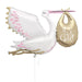 Stork It's a Girl Giant Foil Balloon 62'',