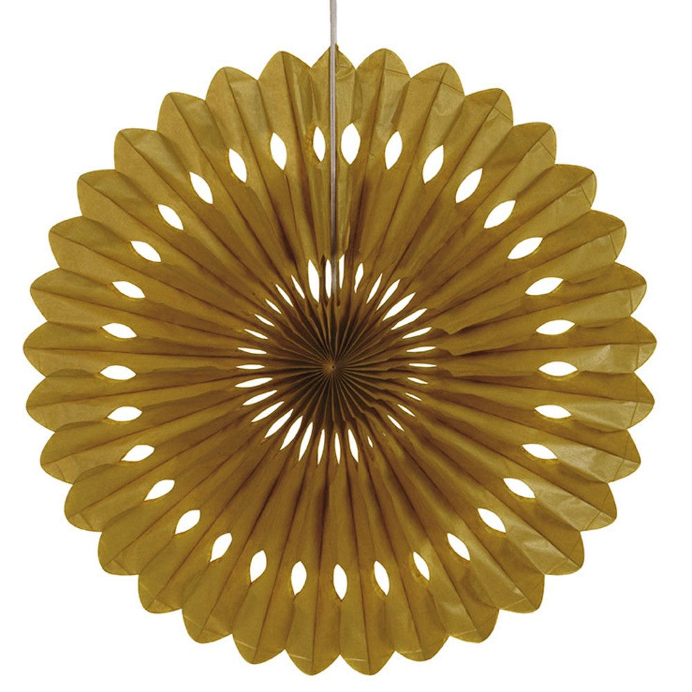 Gold Paper Fan Decoration