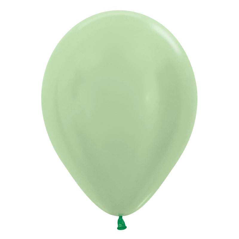 12'' SATIN GREEN LATEX SEMPERTEX 25PK