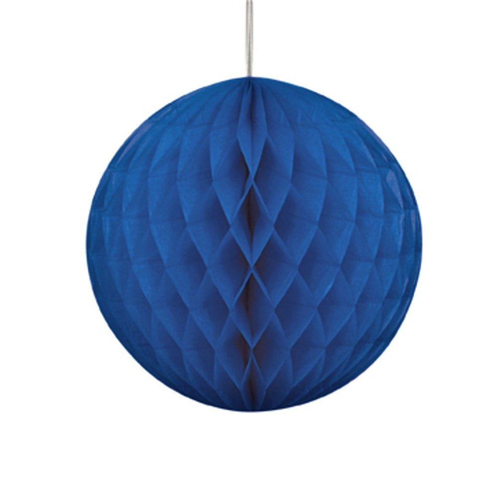 Royal Blue Paper Honeycomb Ball Decoration