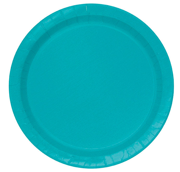 Teal Paper Party Plates 8pk
