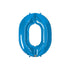 34'' SHAPE FOIL NUMBER 0 - BLUE (QUALATEX)