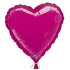 32'' HEART FUCHSIA PLAIN FOIL (Flat)