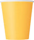 Sunflower Yellow Paper Party Cups 8pk