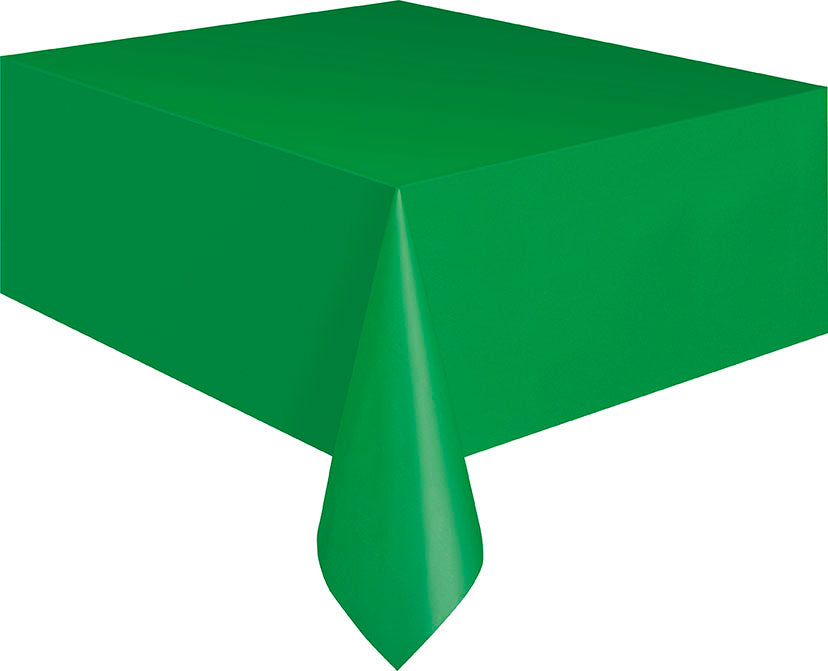 Emerald Green Plastic Party Table Cover
