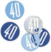 BLUE GLITZ 40 BIRTHDAY CONFETTI 14G