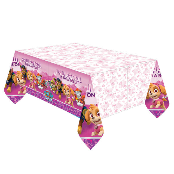 Pink Paw Patrol Plastic Table Cover
