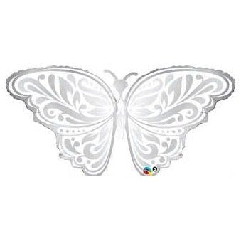 44'' WEDDING BUTTERFLY SUPER SHAPE FOIL BALLOON