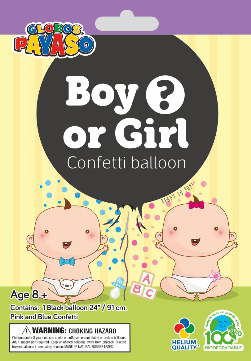 24" Baby Gender Reveal (1pc)