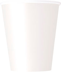 White Paper Party Cups 8pk