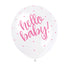 Hello Baby' Latex Balloons in Pink - 5 Pack