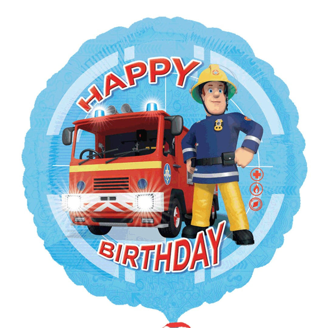 Fireman Sam Happy Birthday Foil Balloon 18in