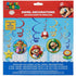 Super Mario Swirl Decorations 12ct Birthday Party Supplies