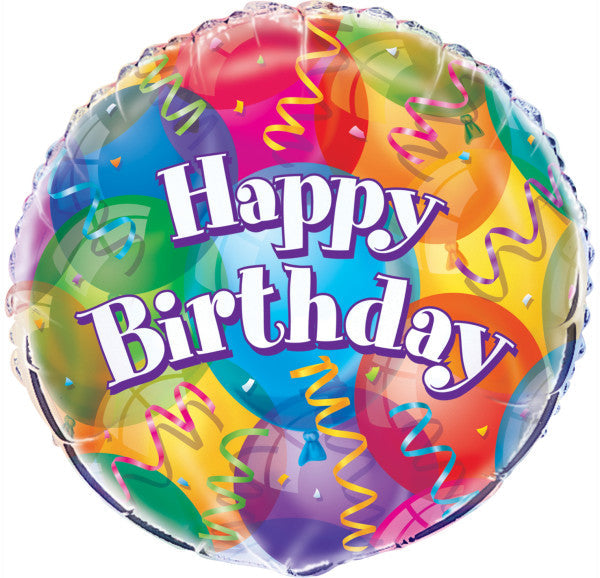 Brilliant Birthday Round Foil Balloon 18''