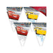 CARS FLAG BANNER ( CONTAINS 9 FLAGS) (878057)