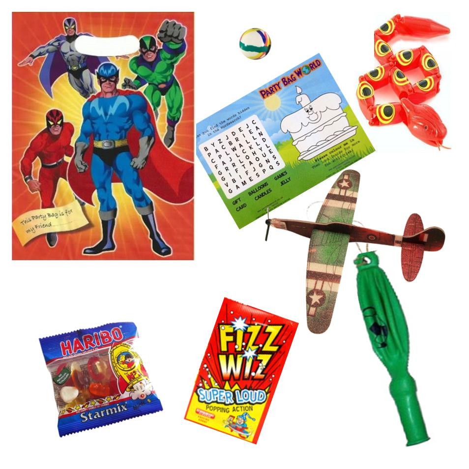 Superhero Pre-filled Party Bags